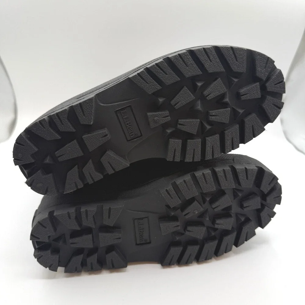 L.L Bean Snow Boots Kids 4 Black Waterproof Insulated Winter Outdoor Rain Shoes